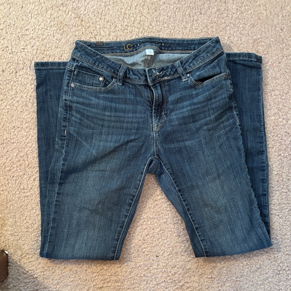 LC Lauren Conrad Dark Blue Straight Leg Jeans